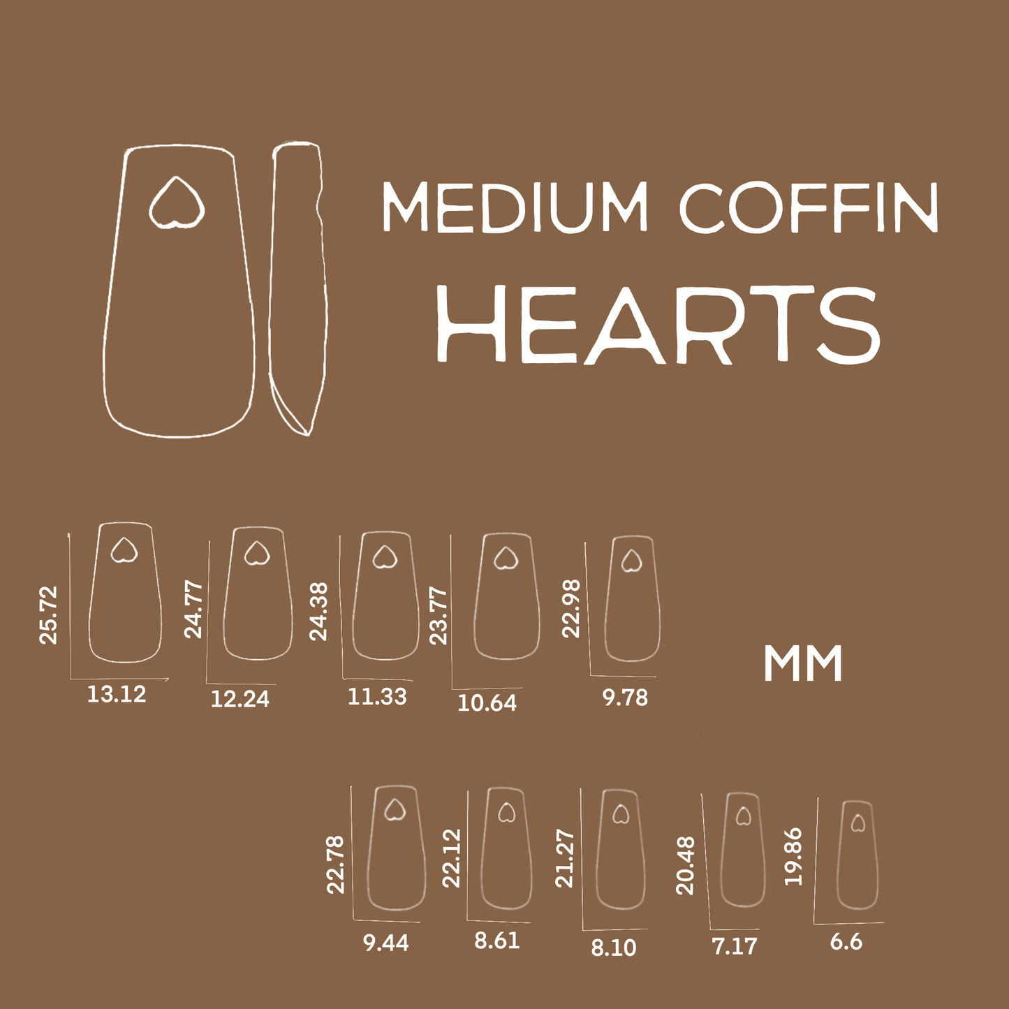 Medium Coffin Hearts QGT